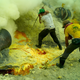 Illustration for article titled Farming Sulfur on the Edge of an Acid-Spewing Volcano Is Just as Miserable as It Sounds